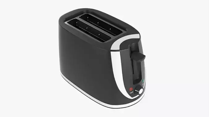 Modern electric toaster black