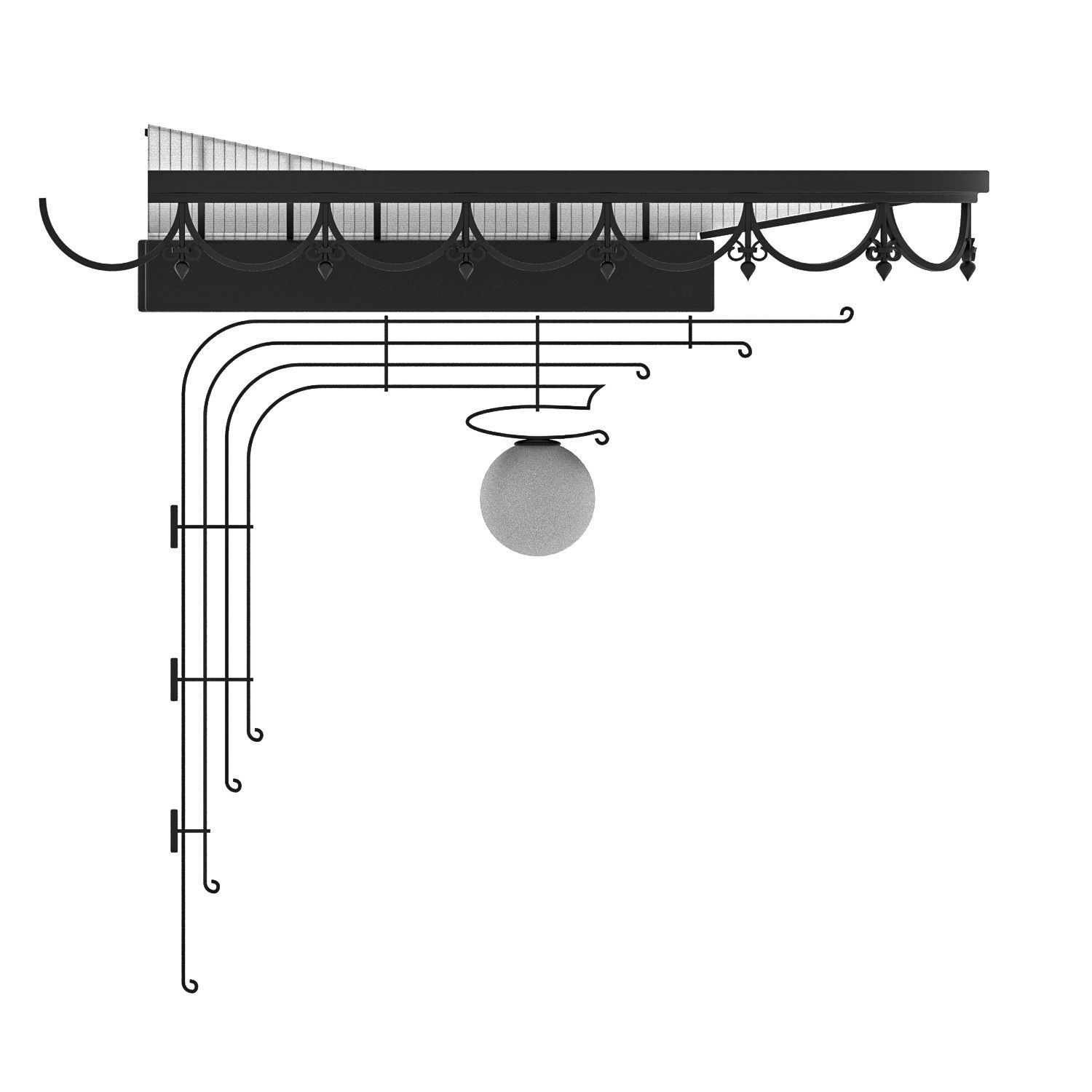 Canopy Door 3D model_2