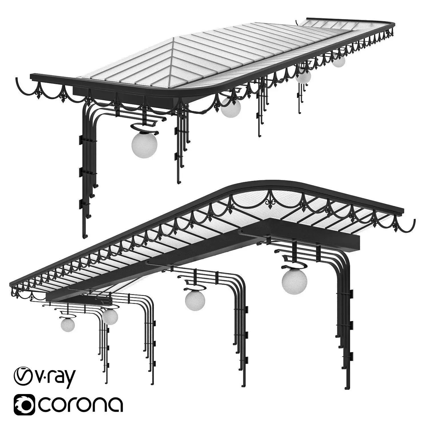 Canopy Door 3D model_0