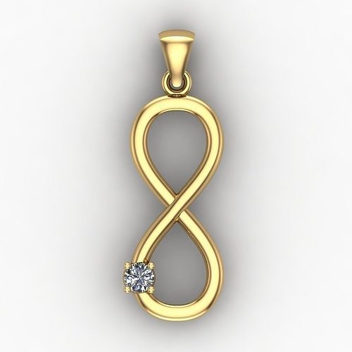 Infinity pendant Free 3D print model