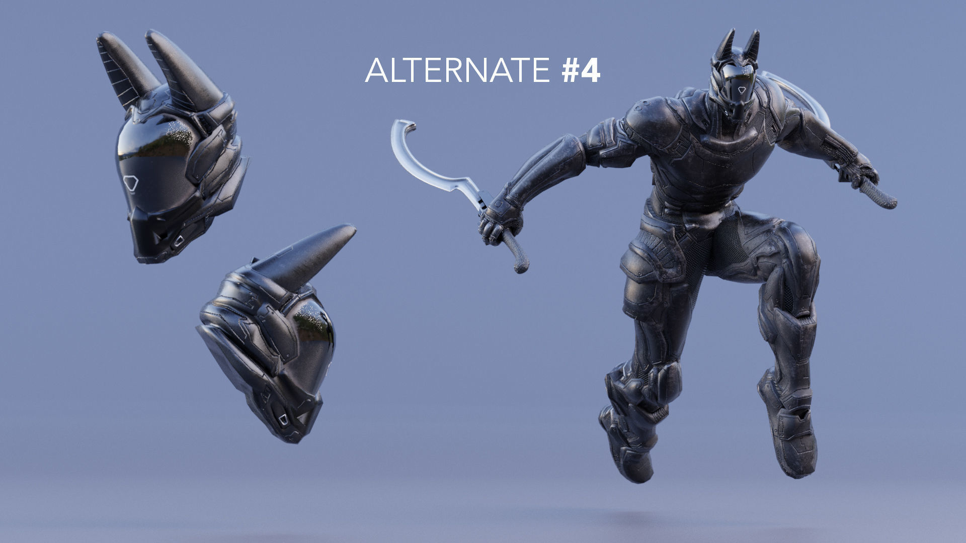 LOW POLY ROBOT -  ANUBIS  Low-poly 3D model_20