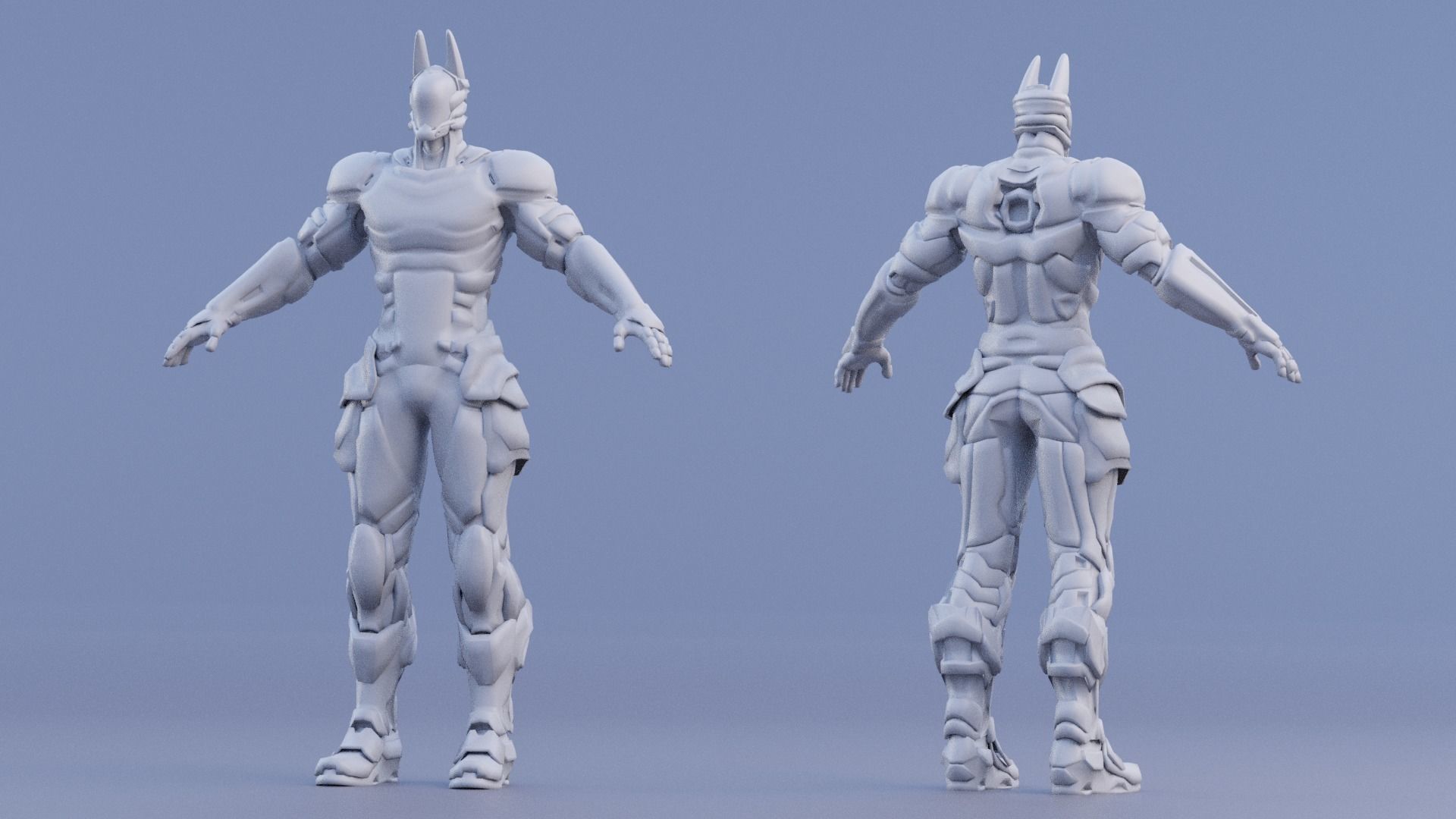 LOW POLY ROBOT -  ANUBIS  Low-poly 3D model_50