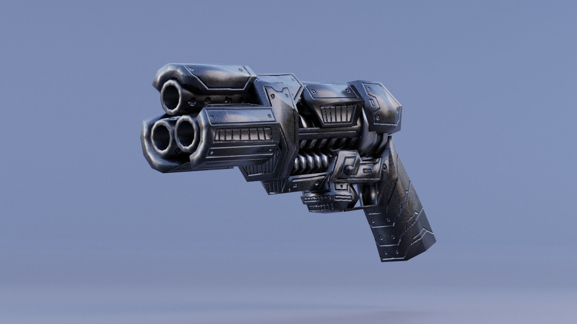 LOW POLY ROBOT -  ANUBIS  Low-poly 3D model_36