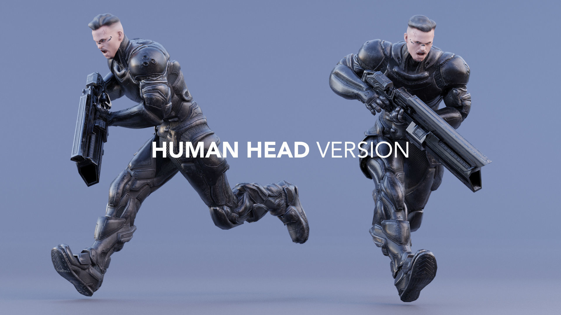 LOW POLY ROBOT -  ANUBIS  Low-poly 3D model_43