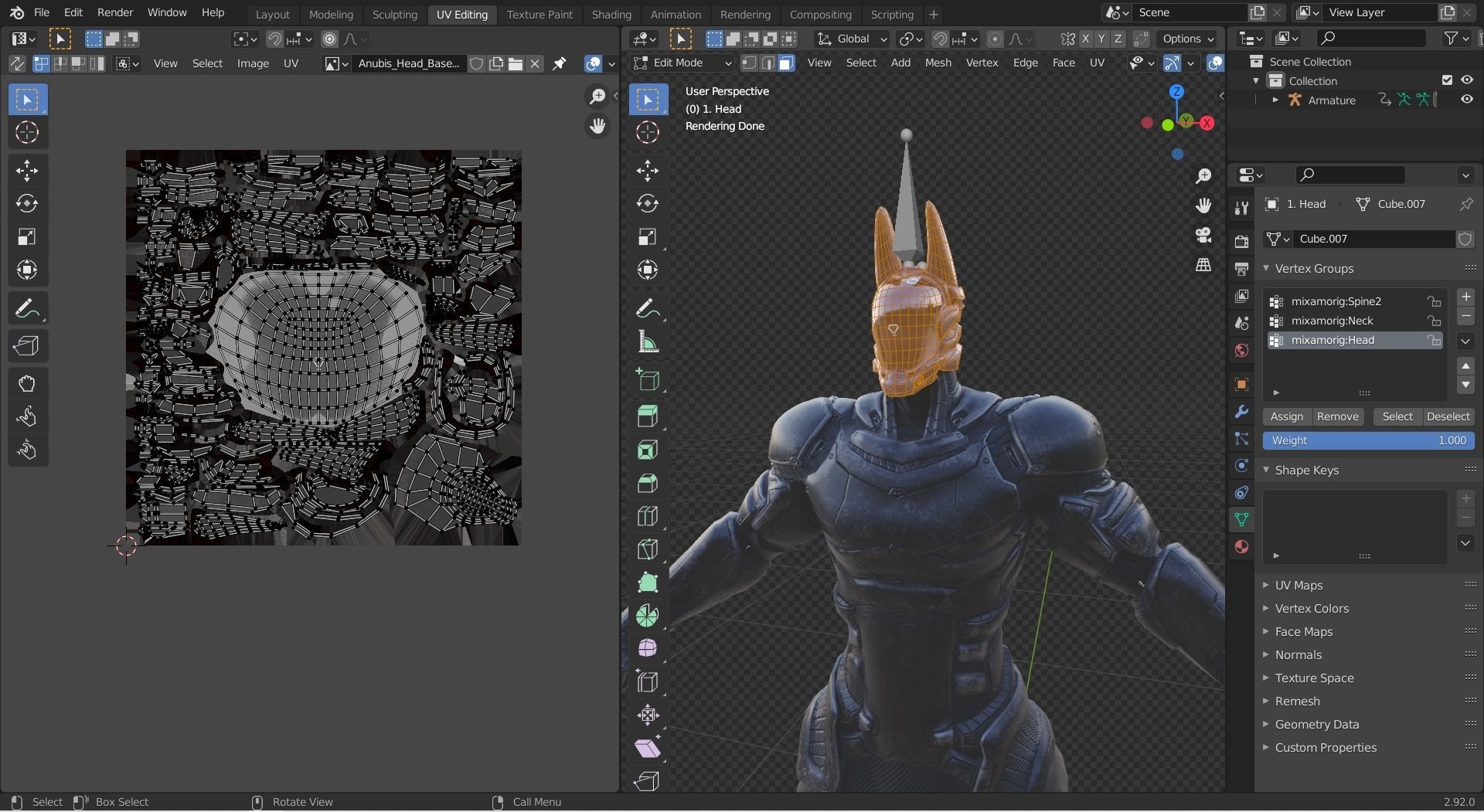 LOW POLY ROBOT -  ANUBIS  Low-poly 3D model_52