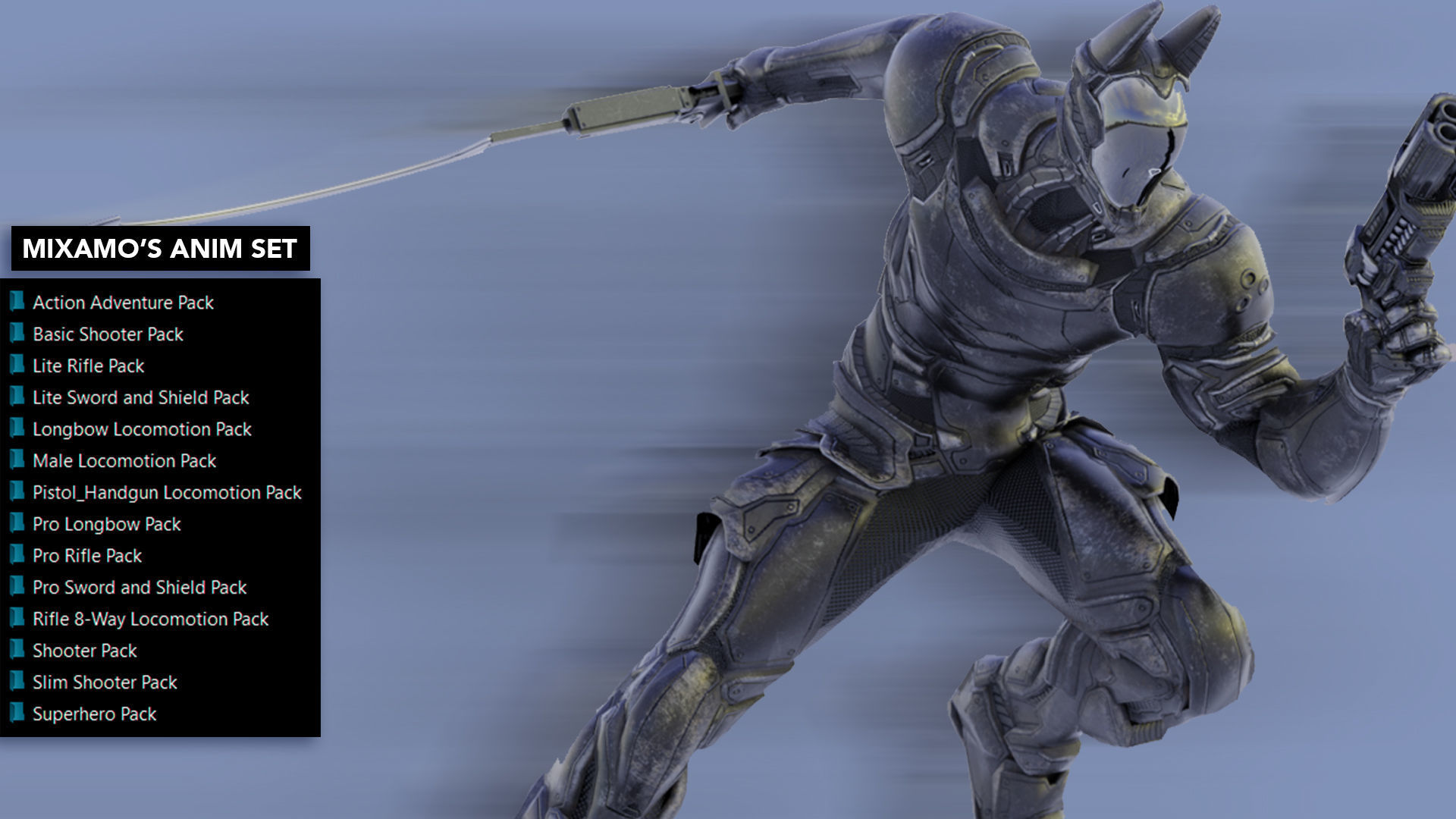 LOW POLY ROBOT -  ANUBIS  Low-poly 3D model_46