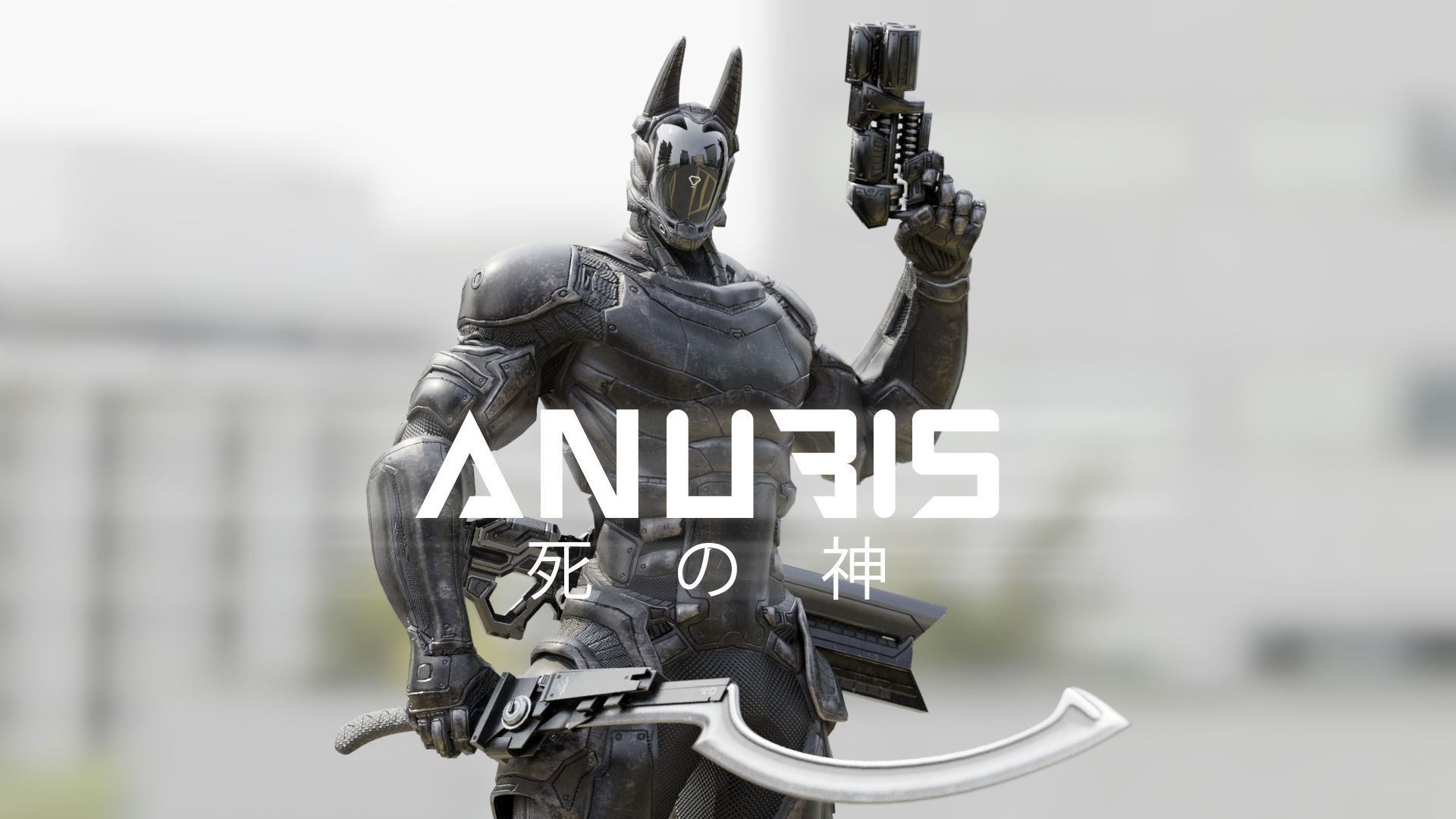 LOW POLY ROBOT -  ANUBIS  Low-poly 3D model_56