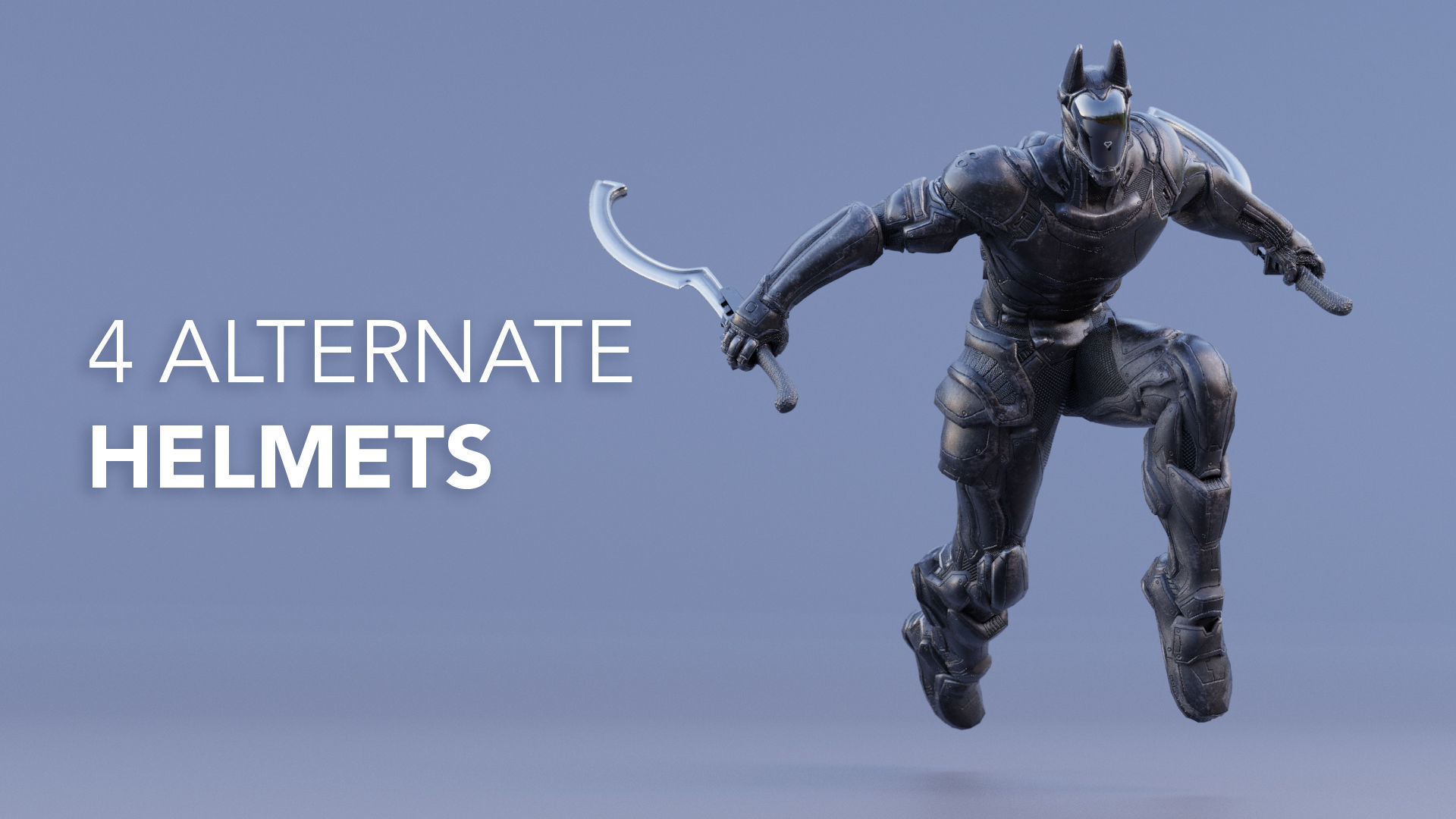 LOW POLY ROBOT -  ANUBIS  Low-poly 3D model_16