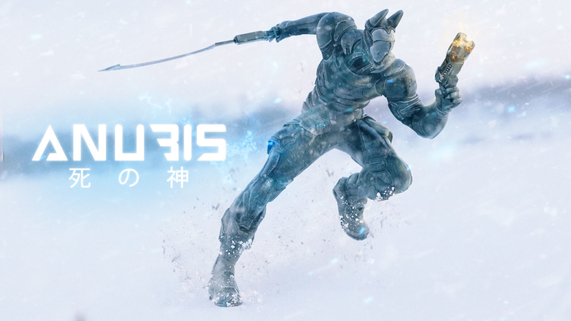 LOW POLY ROBOT -  ANUBIS  Low-poly 3D model_3