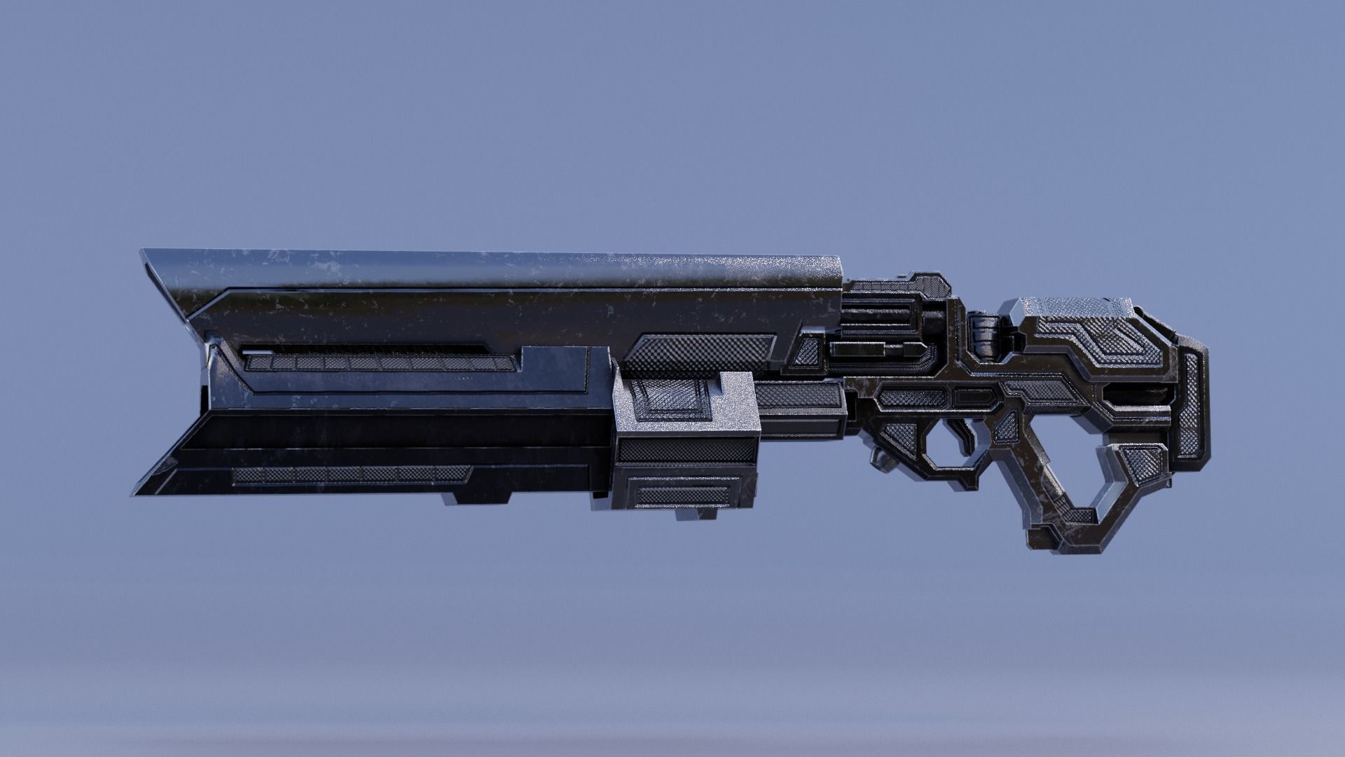 LOW POLY ROBOT -  ANUBIS  Low-poly 3D model_29