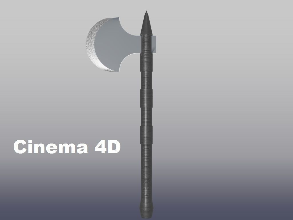 dotted ax  3D model_2
