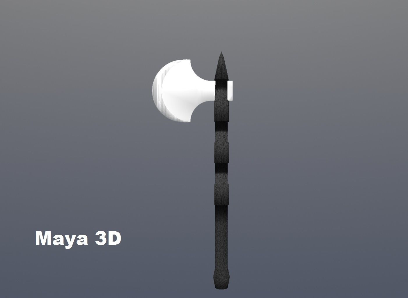 dotted ax  3D model_4