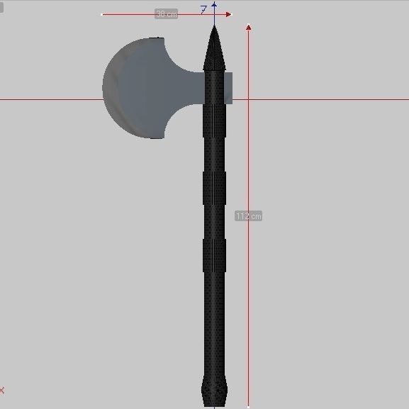 dotted ax  3D model_6