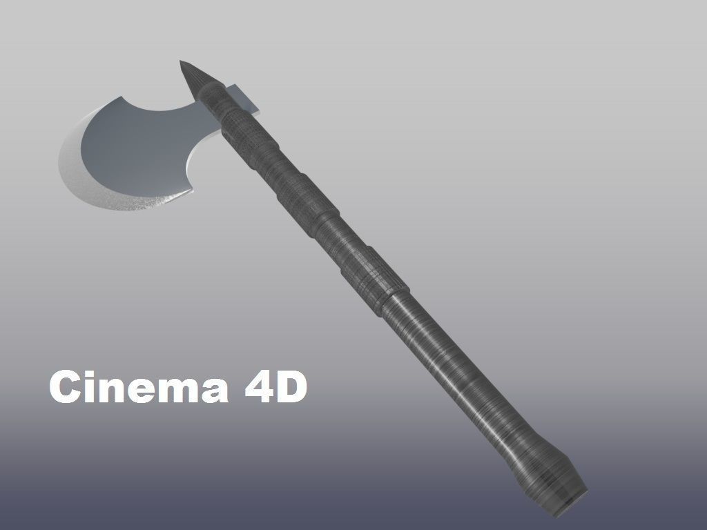 dotted ax  3D model_3