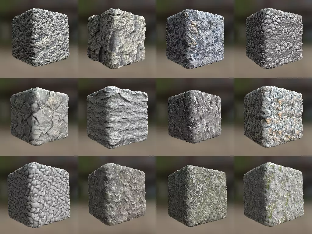 12 Seamless rock textures Texture_0