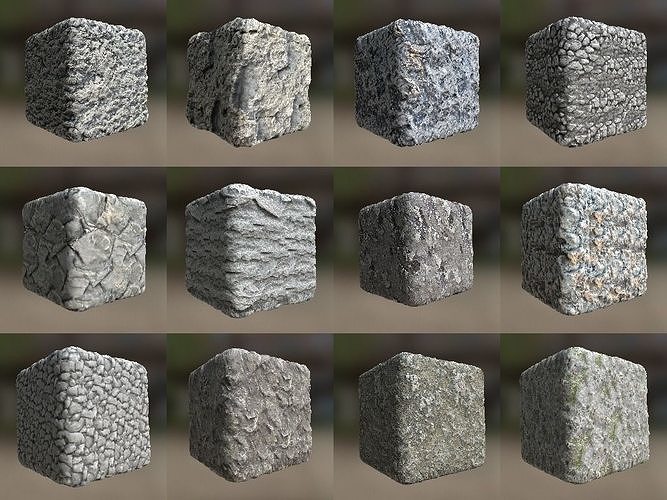 12 Seamless rock textures Texture