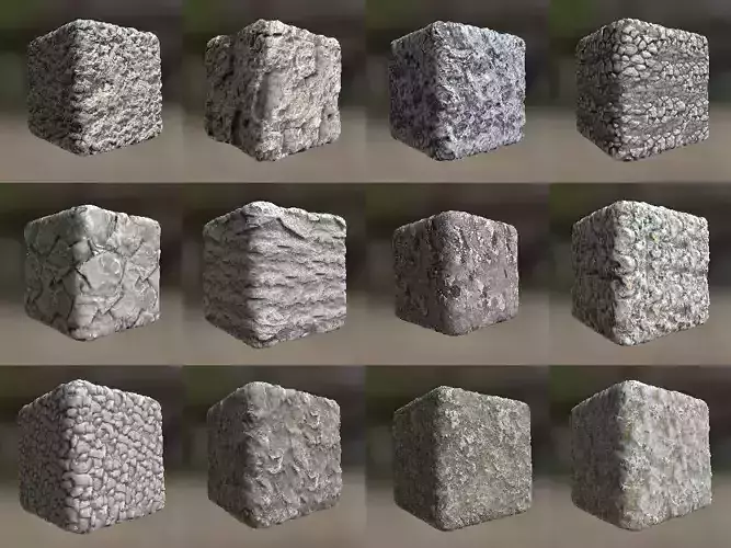 12 Seamless rock textures Texture