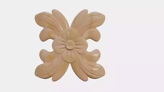 Flower Decor For Wood Carving