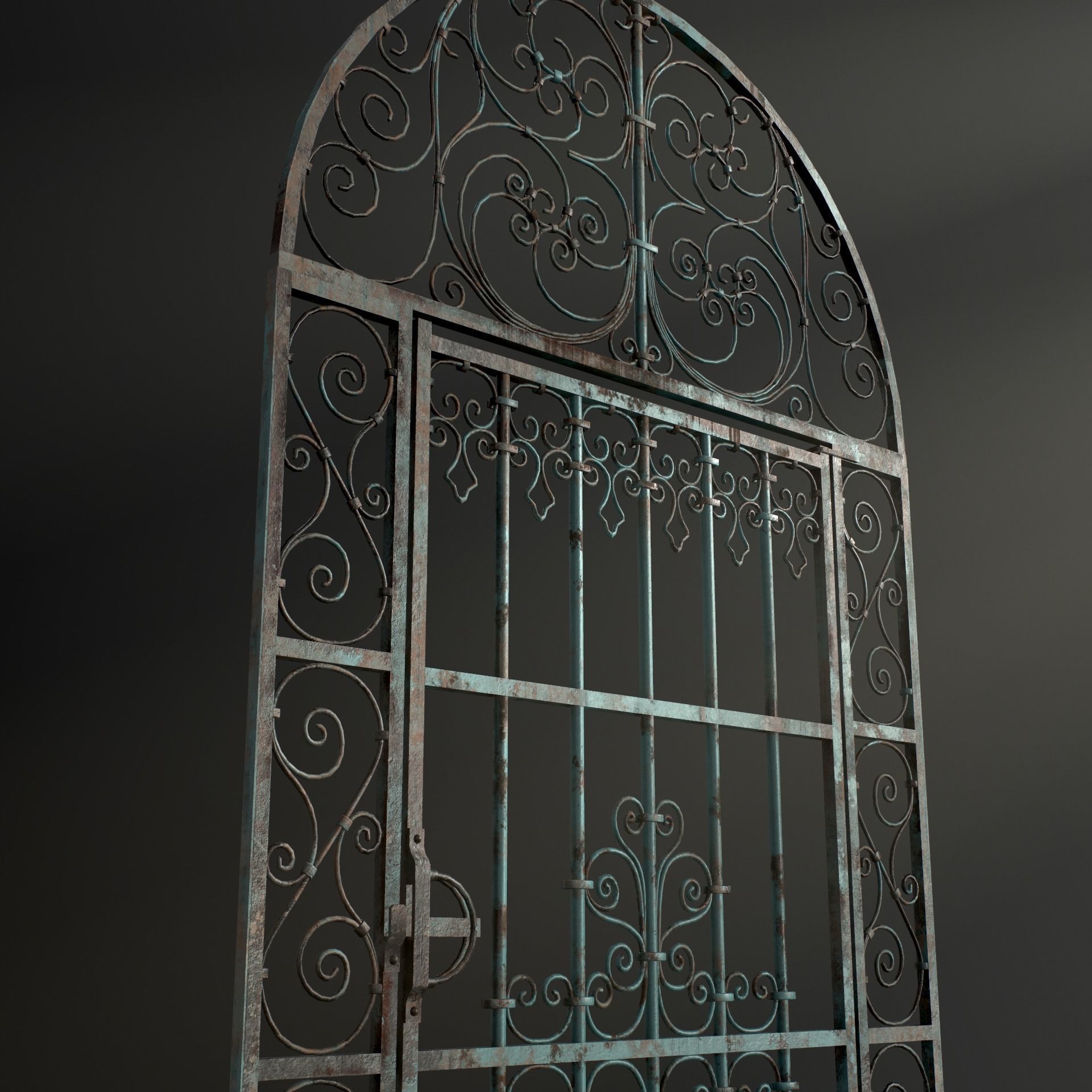 Five Medieval Doors 3D Model Collection_20