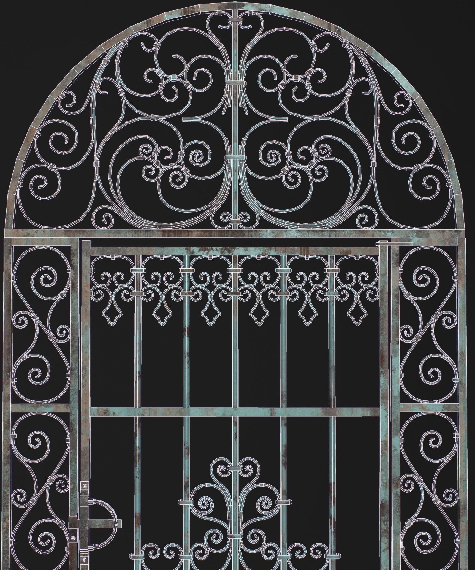 Five Medieval Doors 3D Model Collection_22