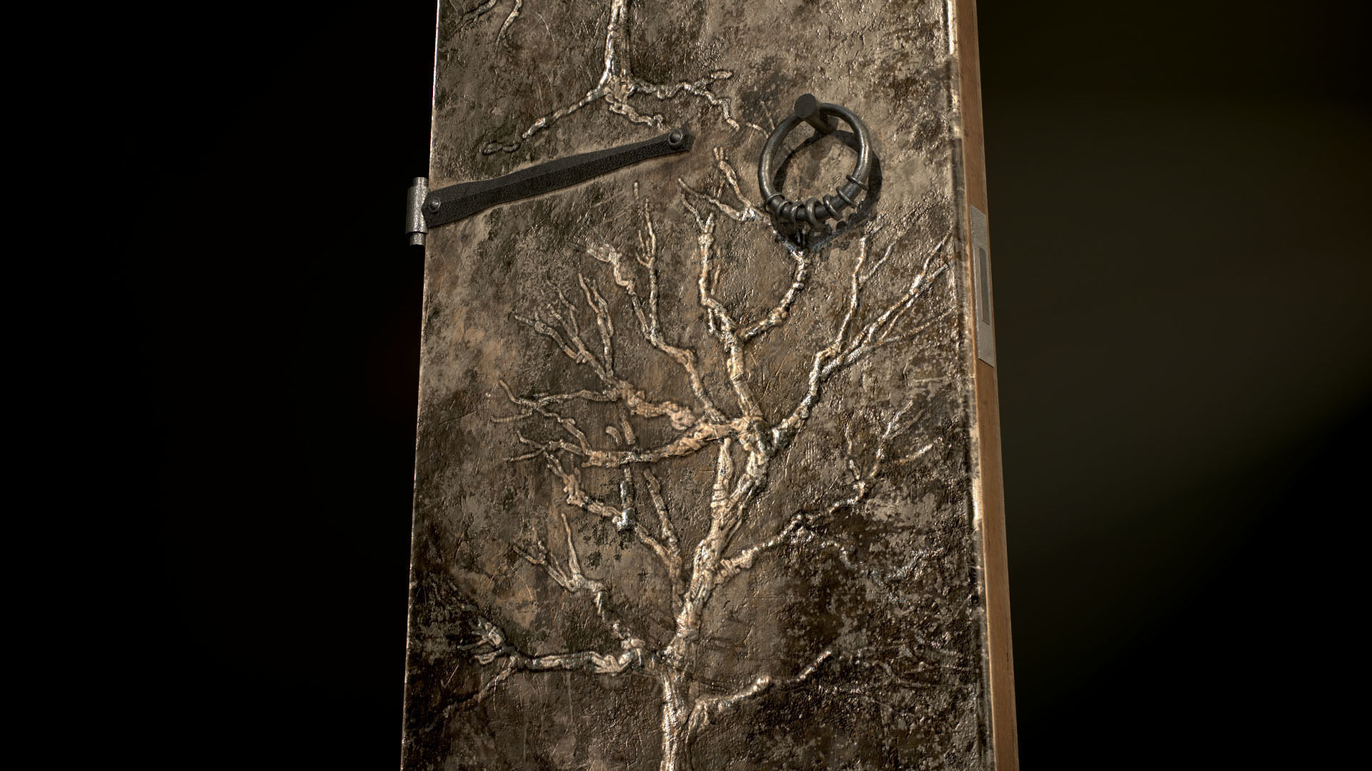 Five Medieval Doors 3D Model Collection_35