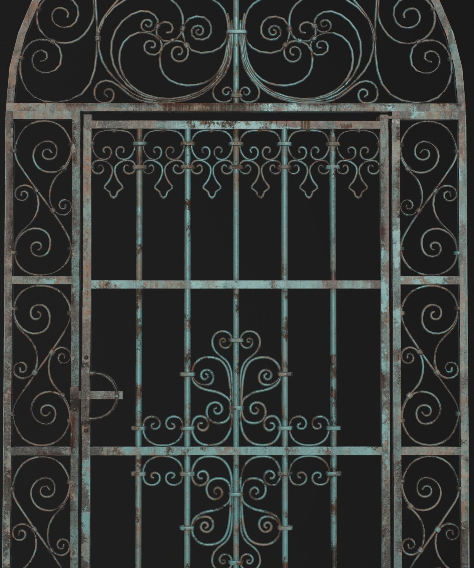 Five Medieval Doors 3D Model Collection_15