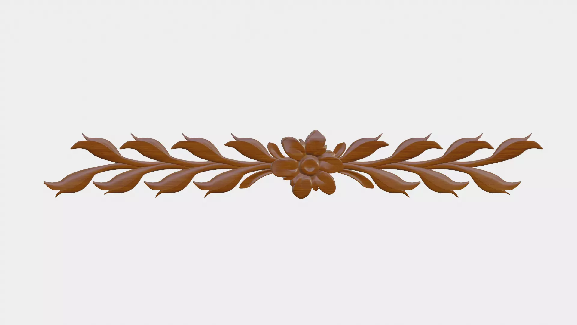 Flower Decor For Wood Carving 3D print model_0