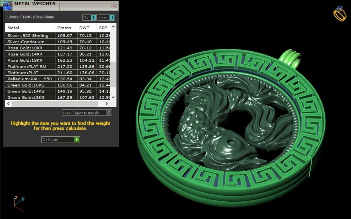 fish pendant - Pisces  3D print model_16