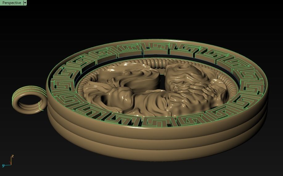 fish pendant - Pisces  3D print model_18