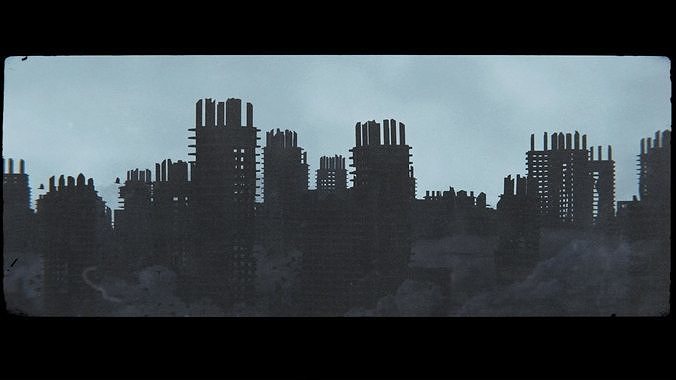 Ruined buildings pack - Free download Free low-poly 3D model