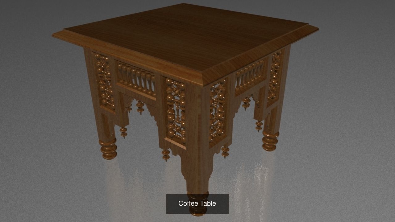 Tables and Chairs 3D Model Collection_2
