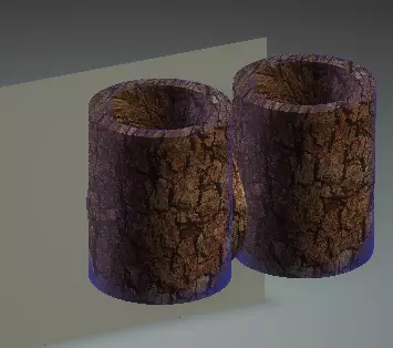 the 2 trunks at the night 3D model