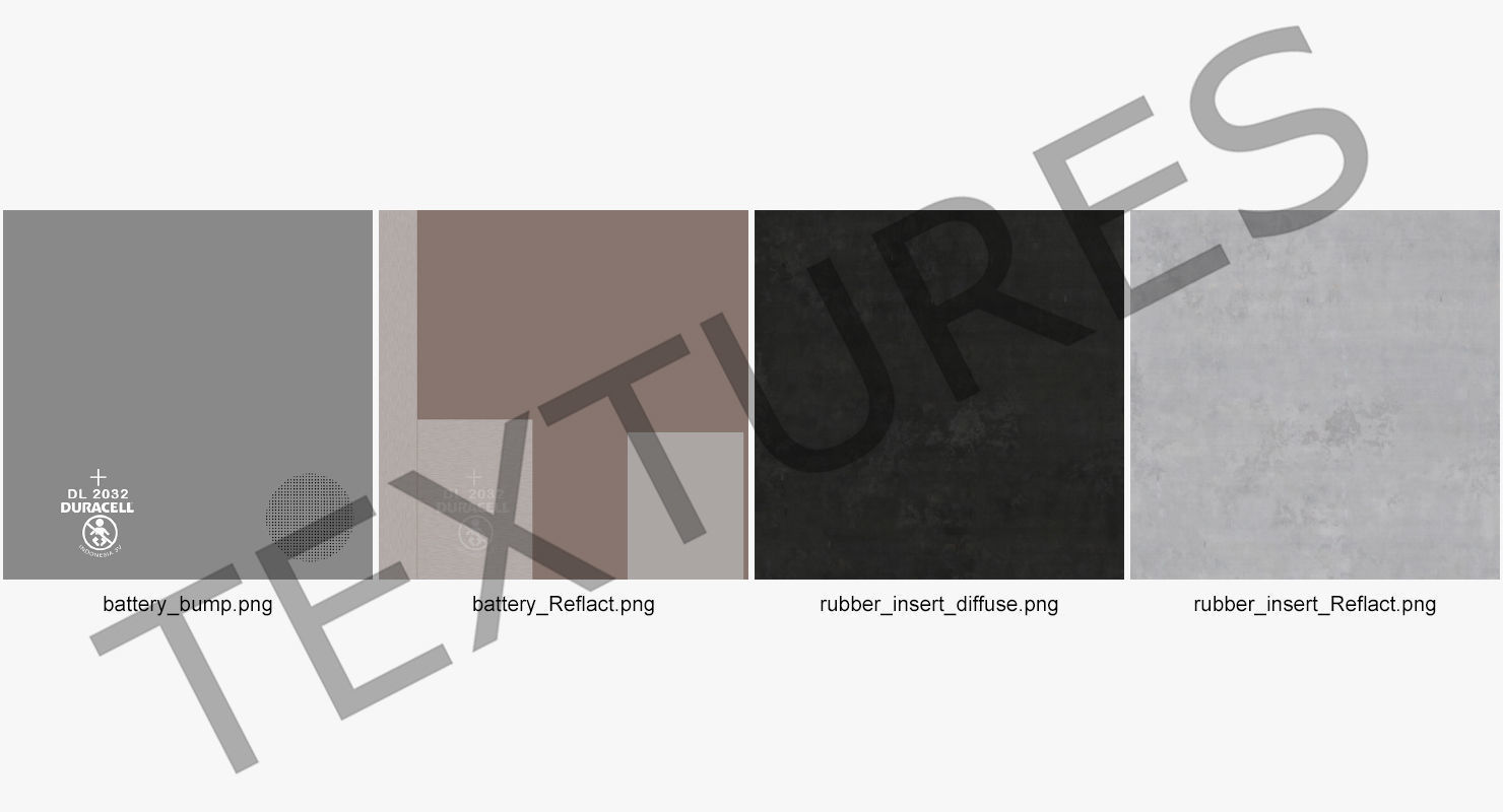 Duracell CR2032 3D model_10