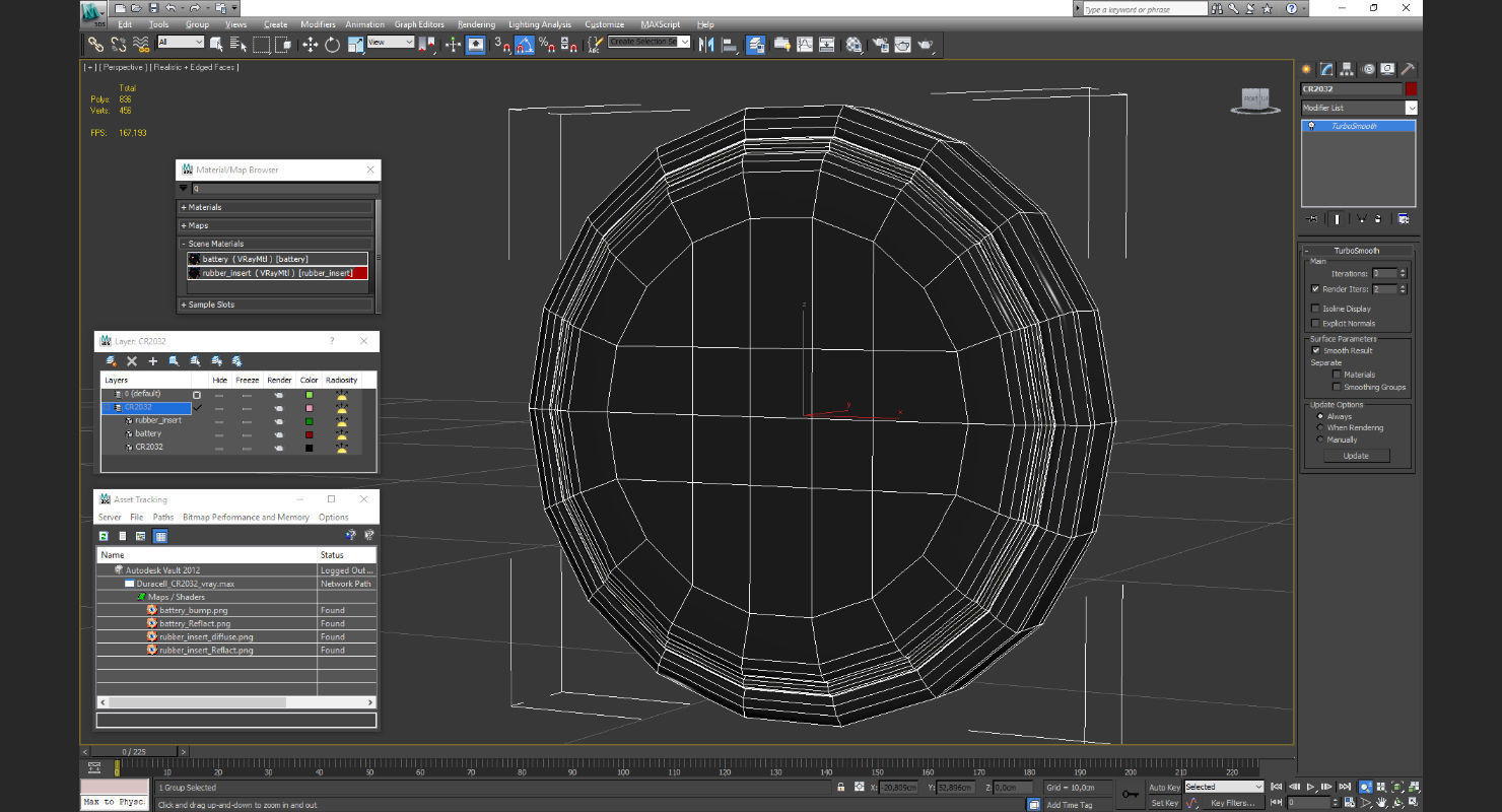 Duracell CR2032 3D model_13