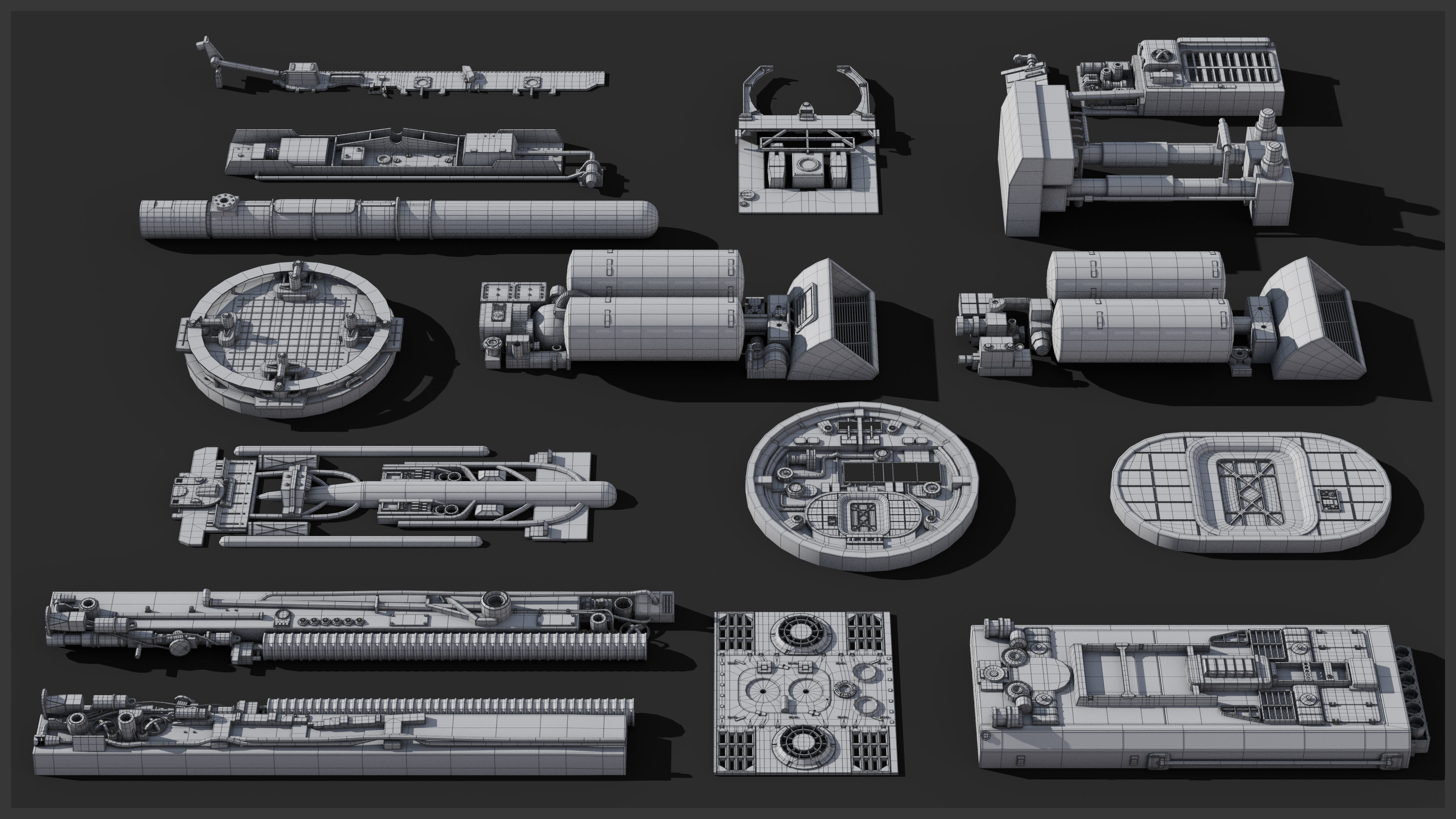 SpaceshipKit A1 - modeling kit 3D model_19