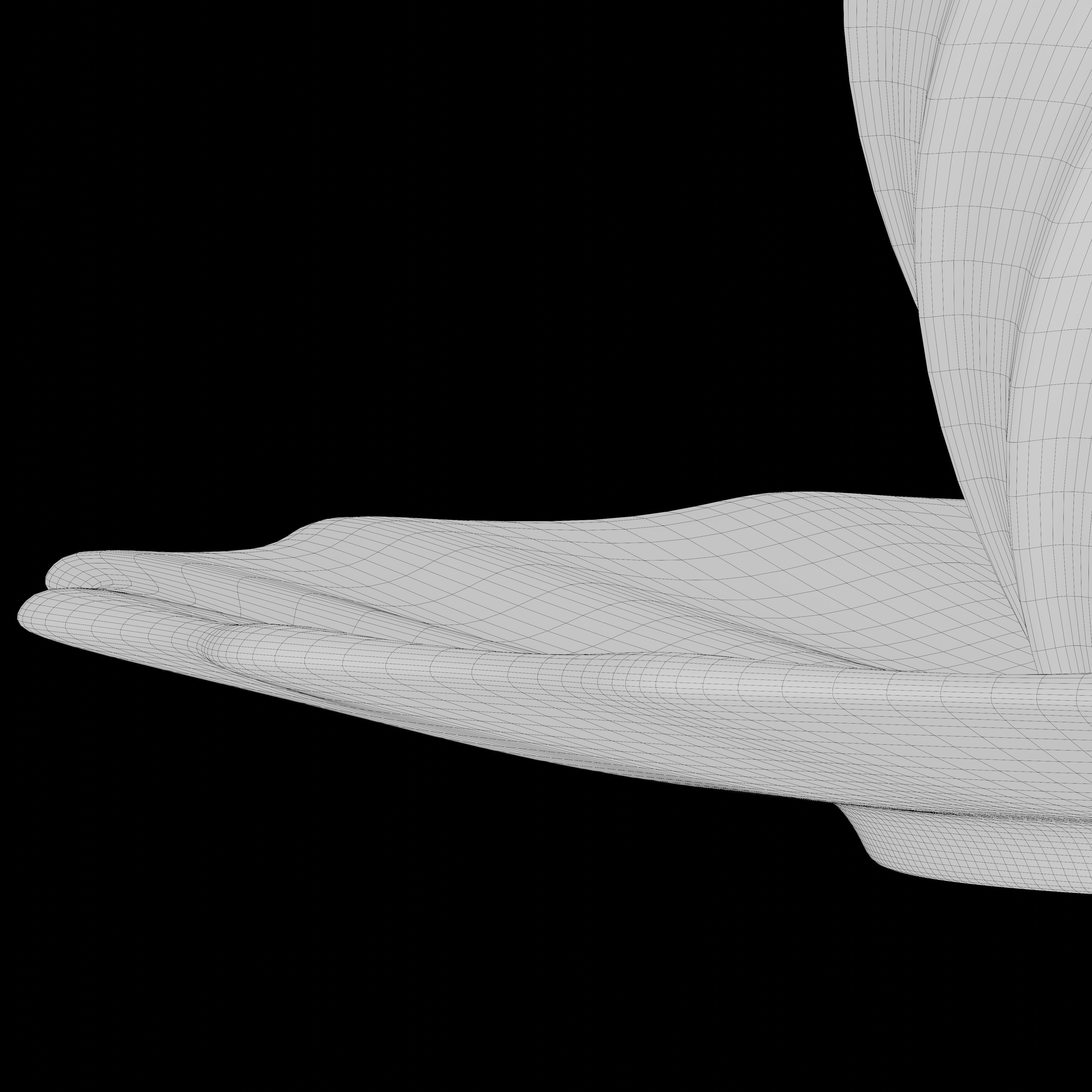 Fluted twisted teacup 3D model_7