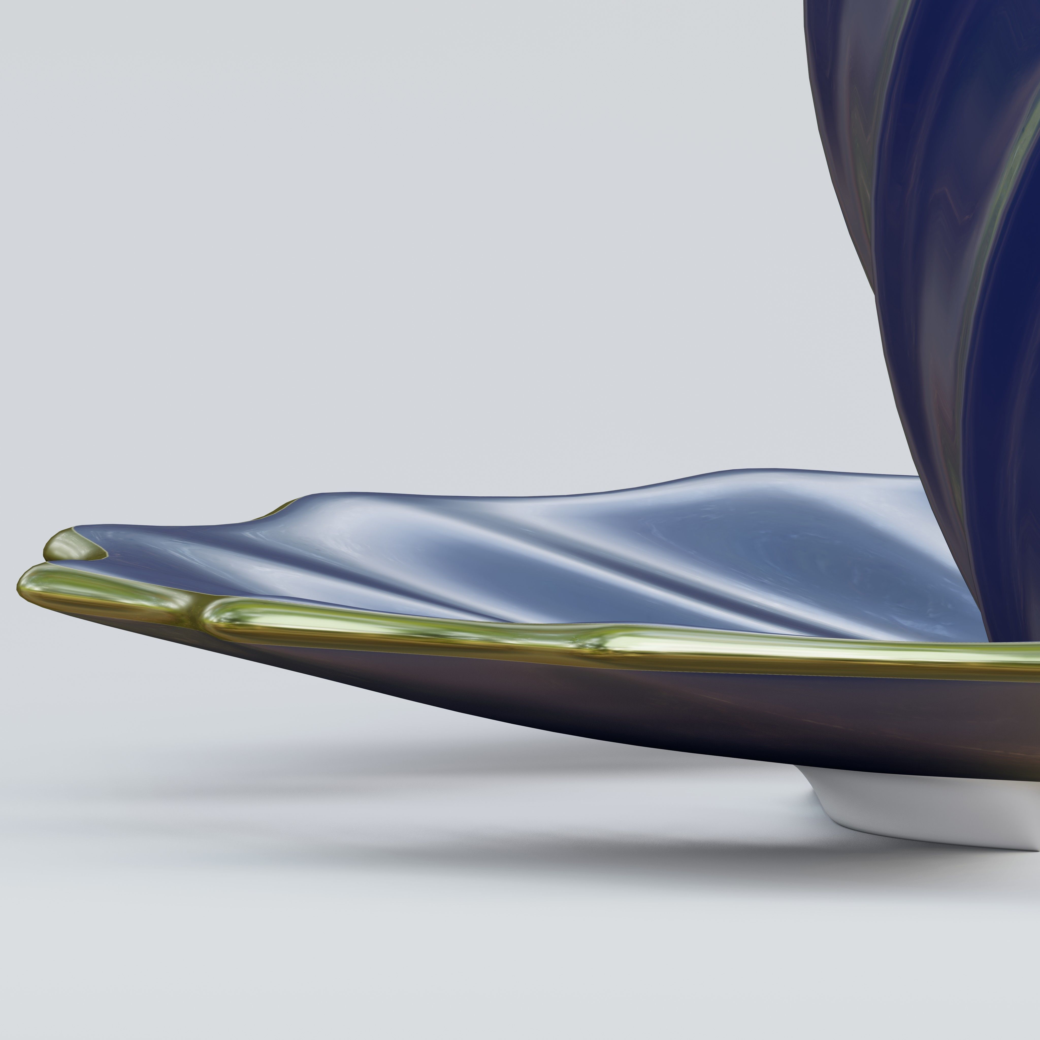 Fluted twisted teacup 3D model_3