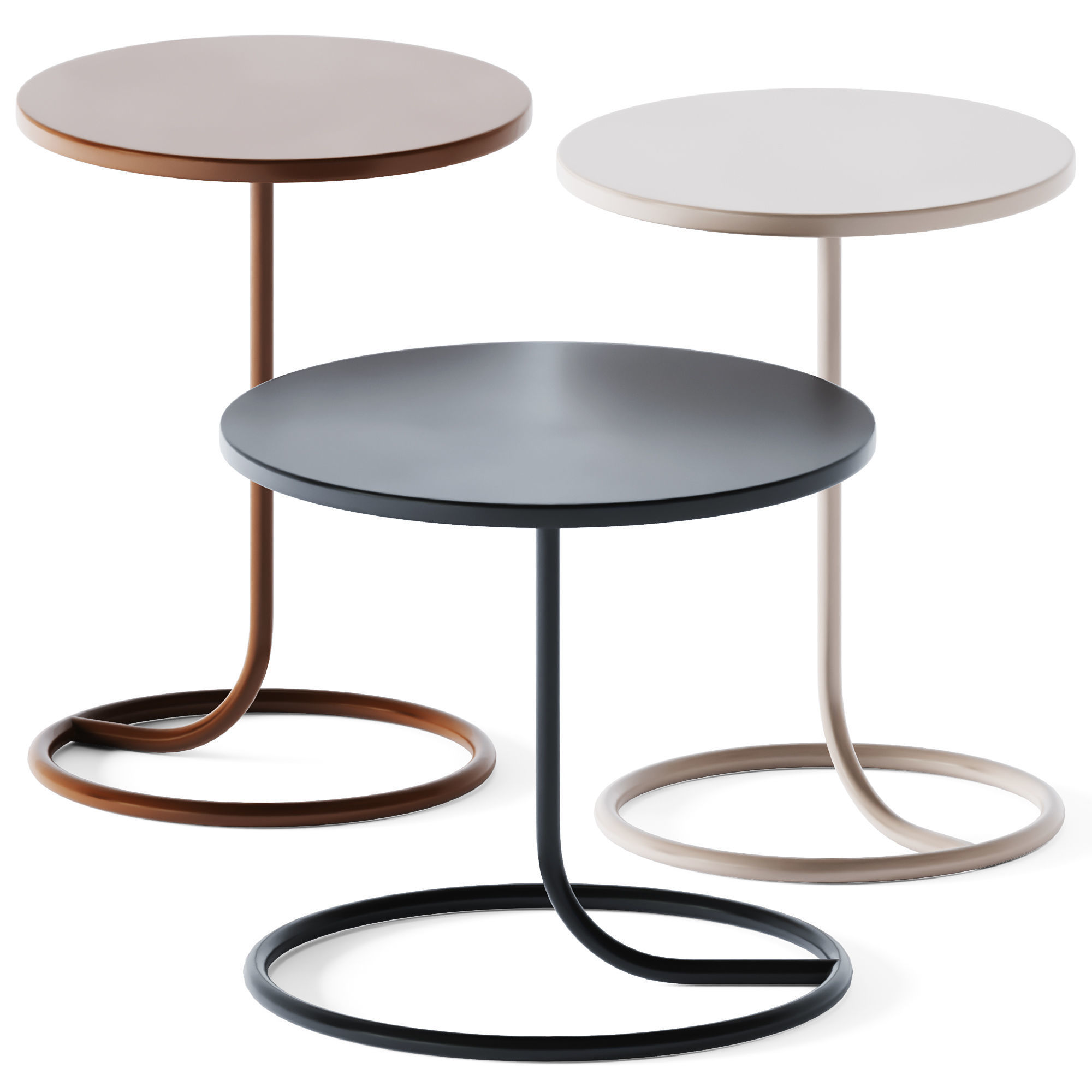 Side Tables L-IOT by Lande 3D model_1
