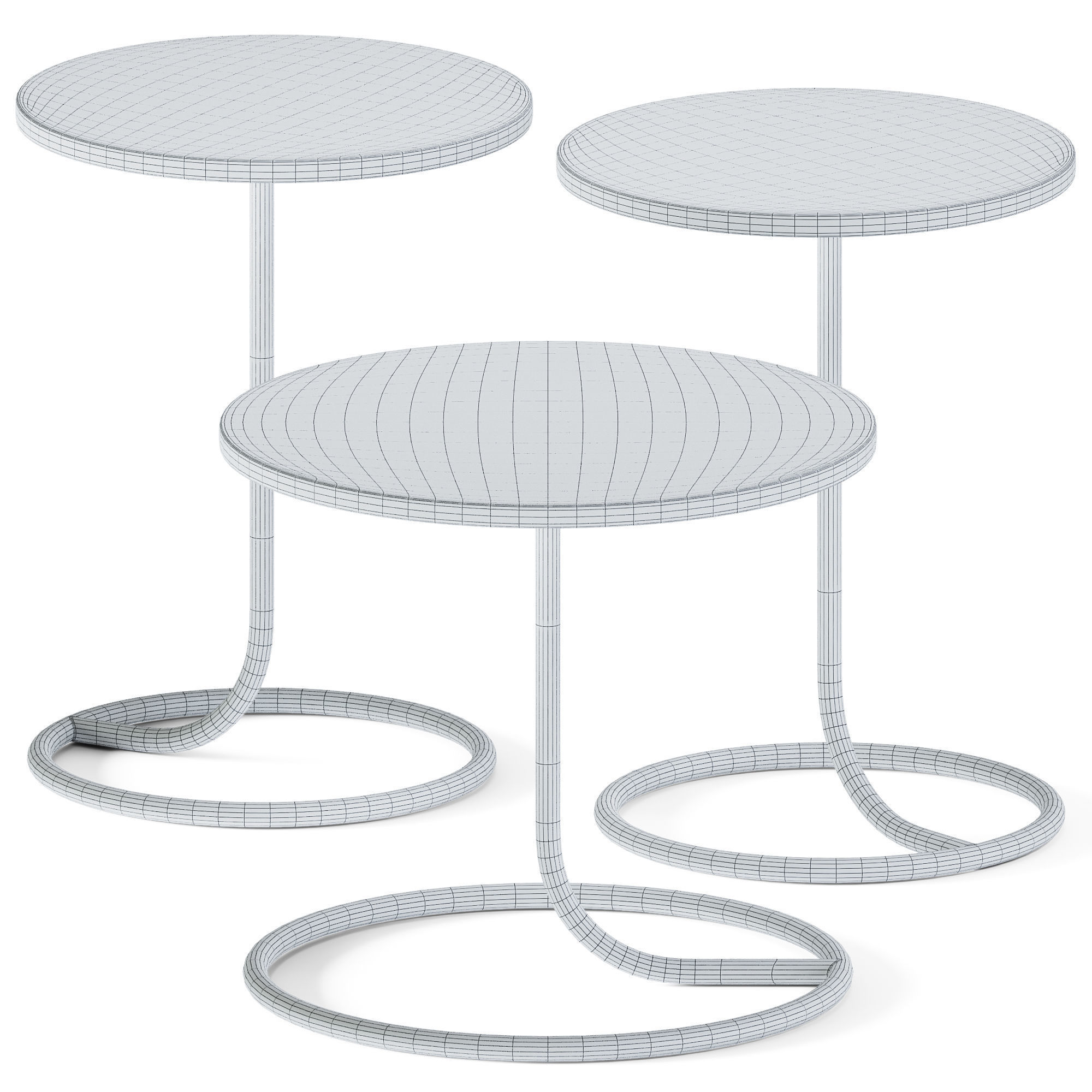 Side Tables L-IOT by Lande 3D model_2