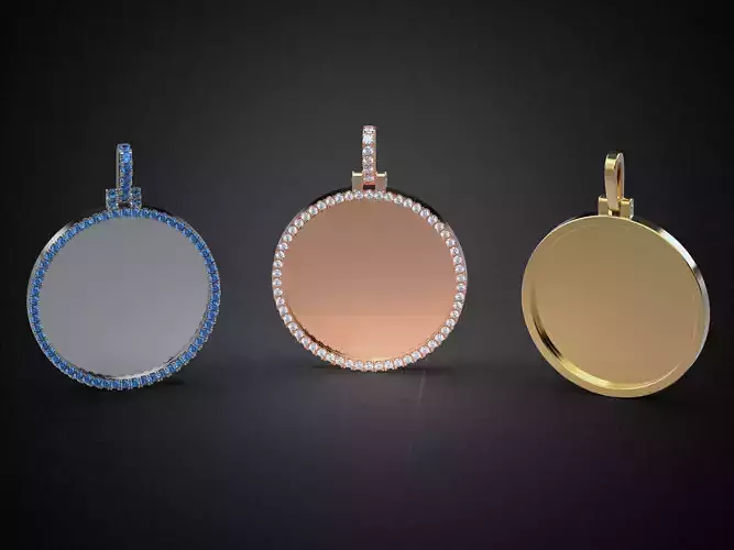 Jewelry pendant Medal blank P6