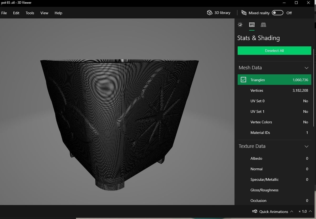 plant pot with drain 65 3D print model_16