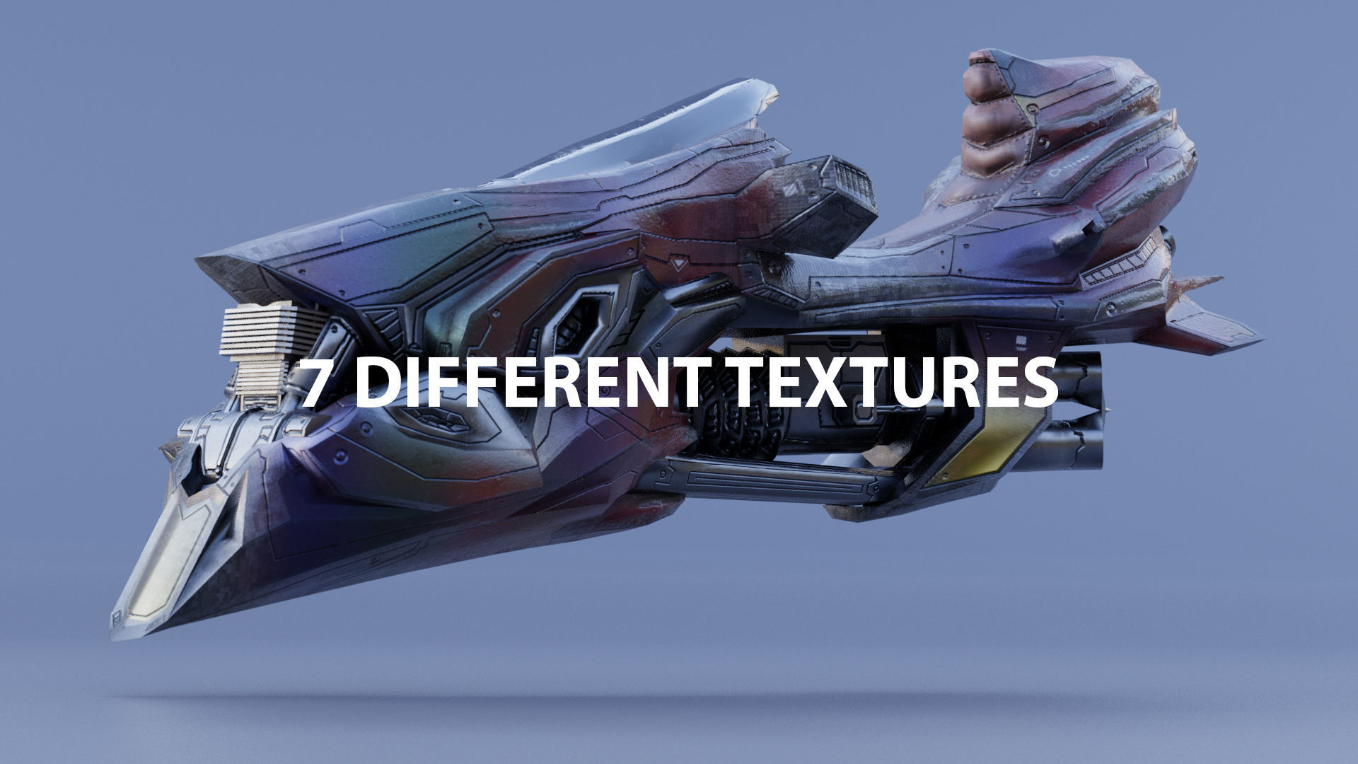 HOVER BIKE - ANUBIS Low-poly 3D model_2