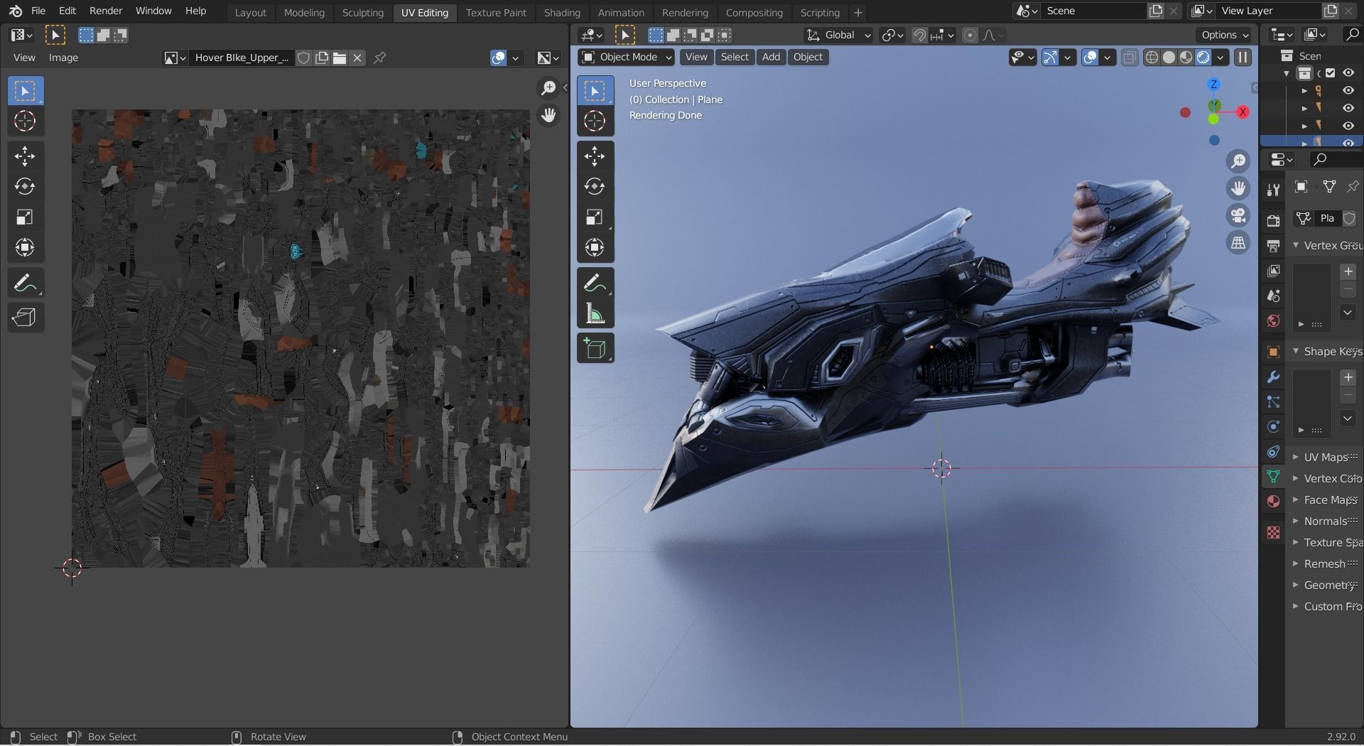 HOVER BIKE - ANUBIS Low-poly 3D model_14