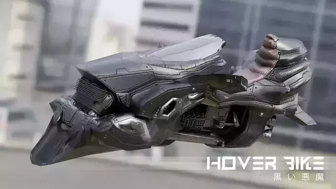 HOVER BIKE - ANUBIS Low-poly 3D model