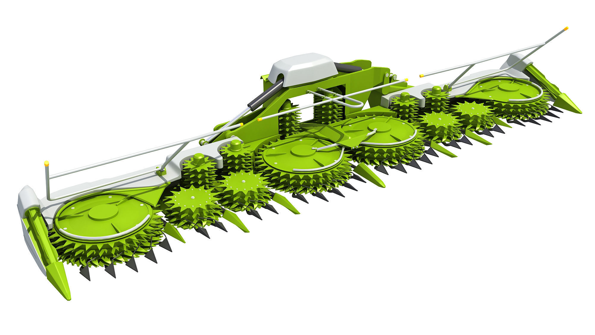 Harvester Threshing Header 3D model_8