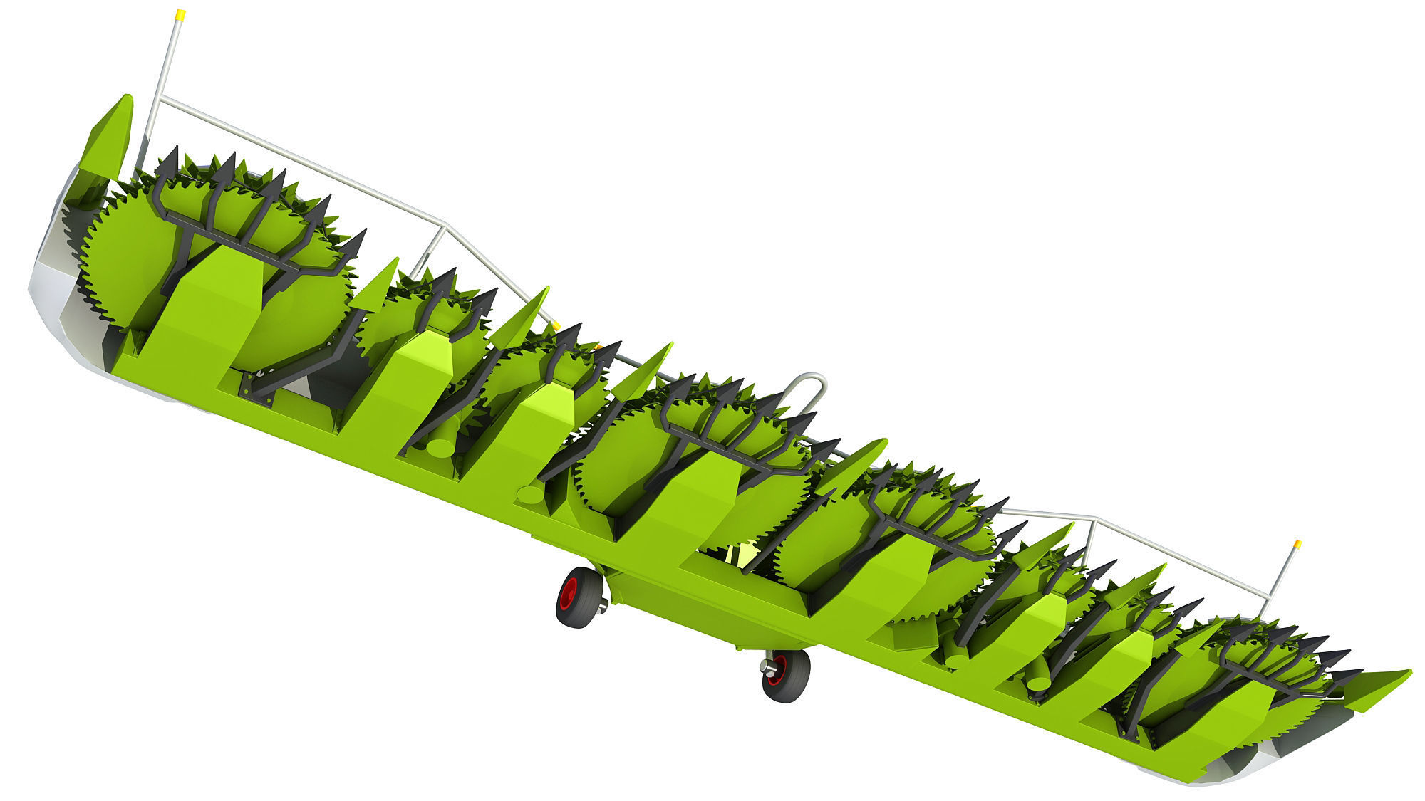 Harvester Threshing Header 3D model_10