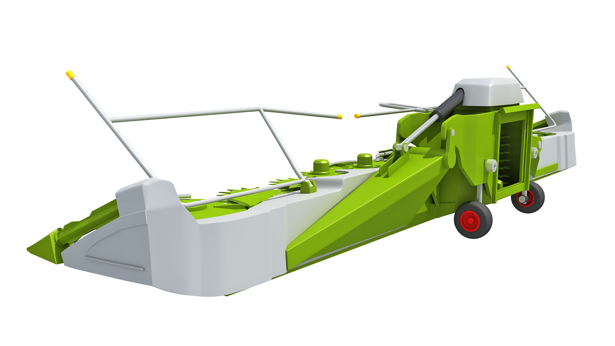 Harvester Threshing Header 3D model_2