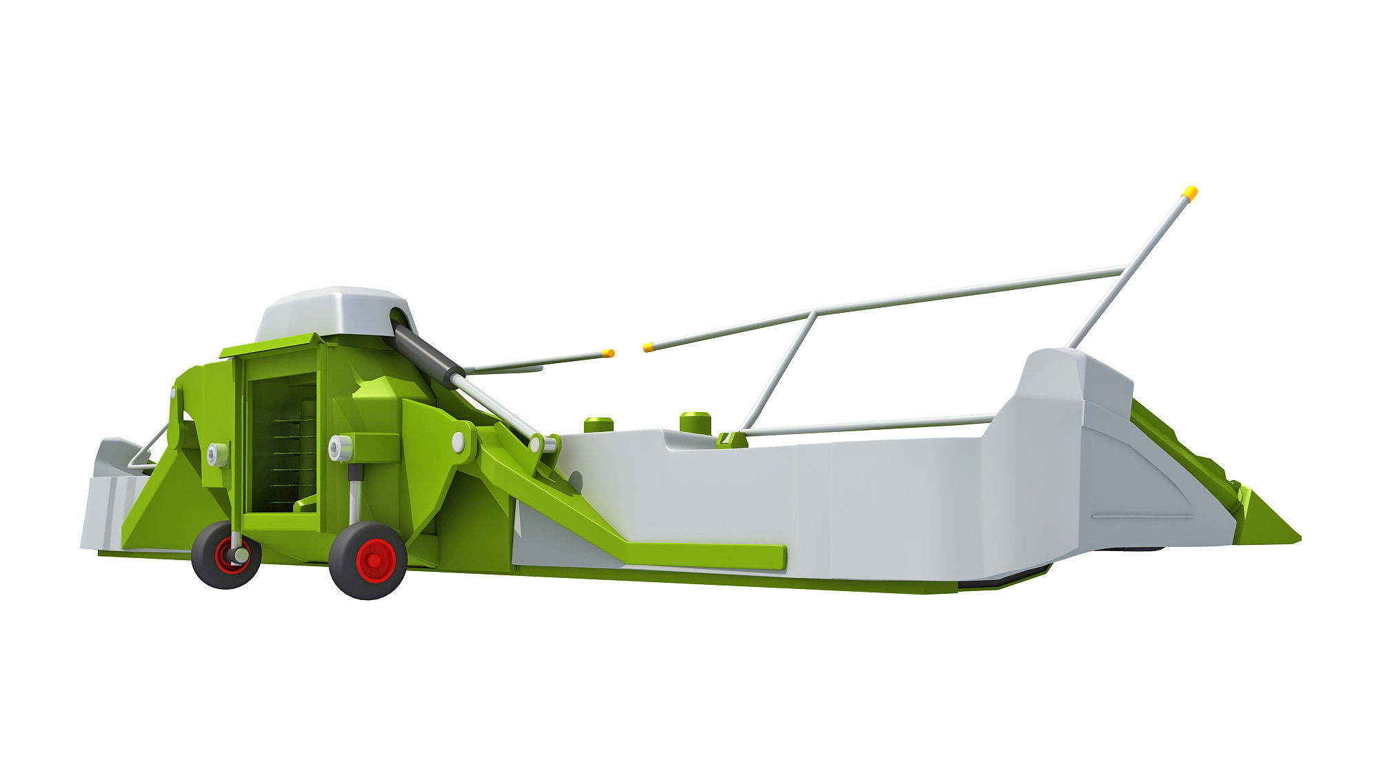 Harvester Threshing Header 3D model_5