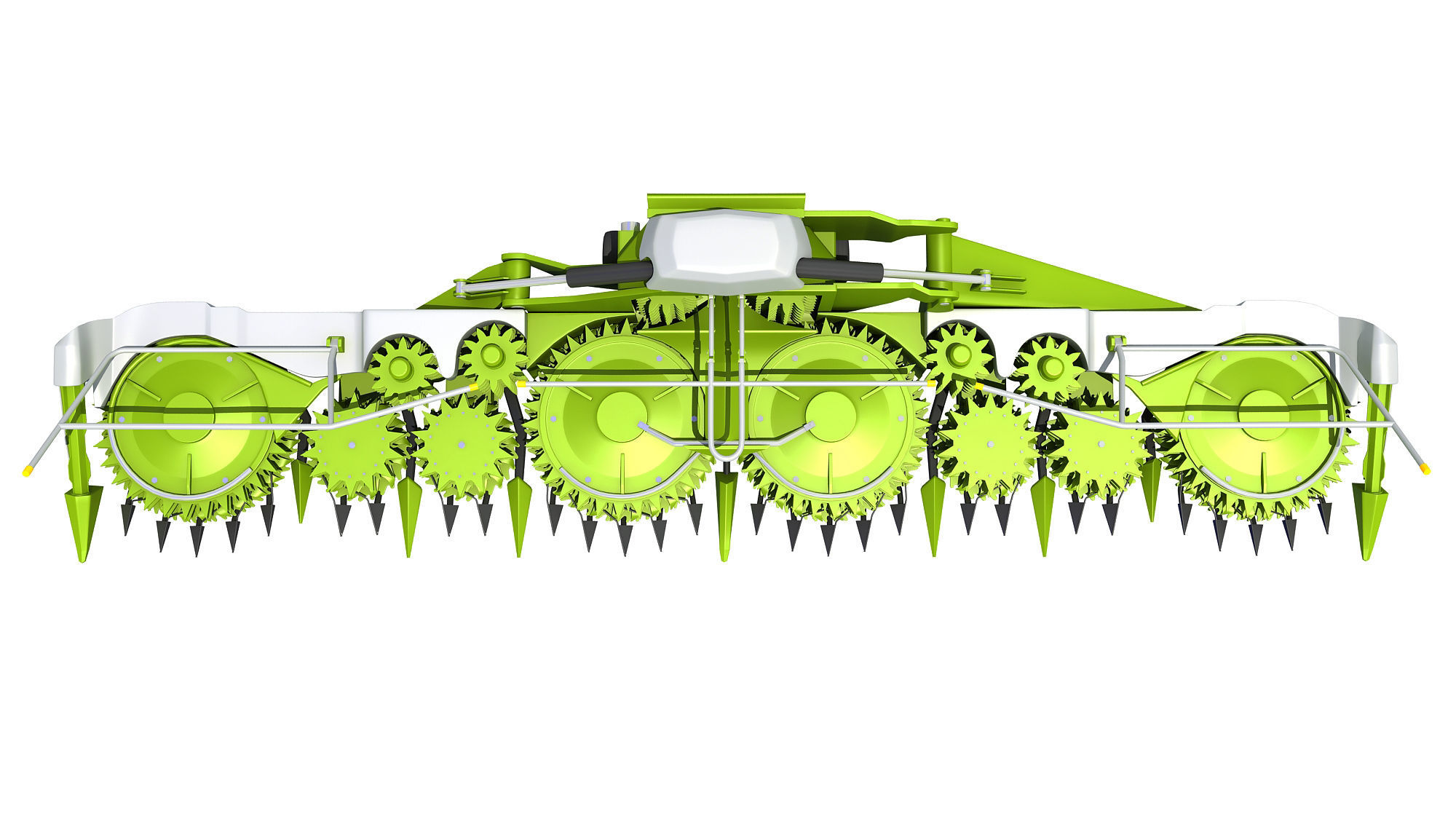 Harvester Threshing Header 3D model_12