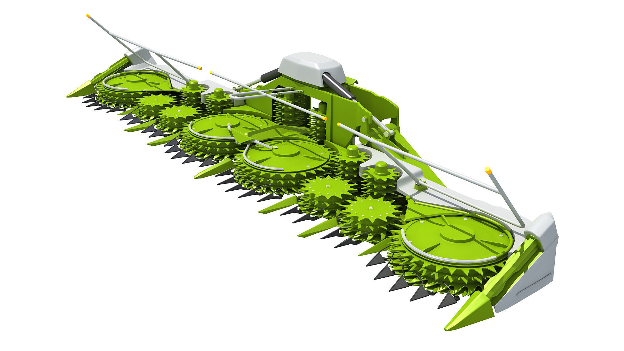Harvester Threshing Header 3D model_9